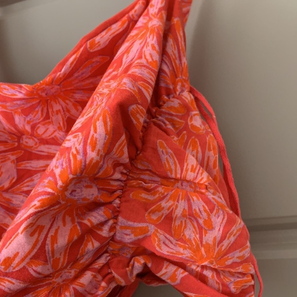 Free People Red Floral Crop Top - Picture 4 of 6